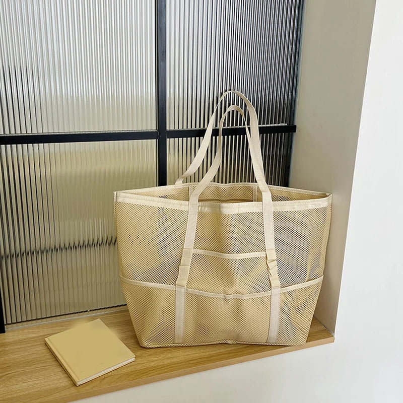Beatrice Large Capacity Canvas Beach Tote