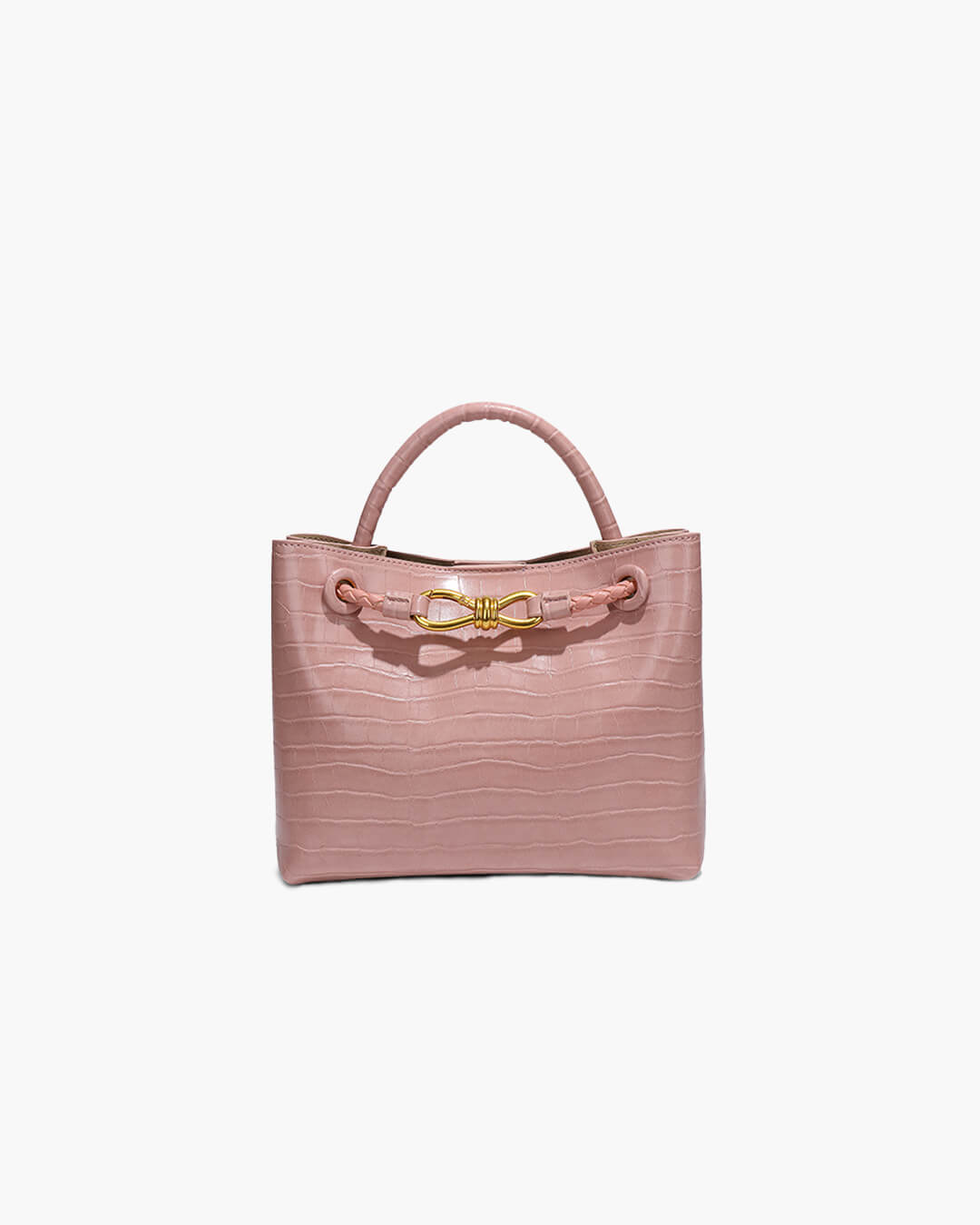 Lucia Krokodilgeprägte vegane Ledertasche