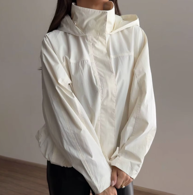 Bianca Wasserdichte Bomberjacke