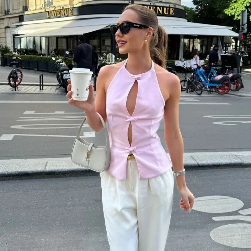 Sophie Bow Halterneck Top