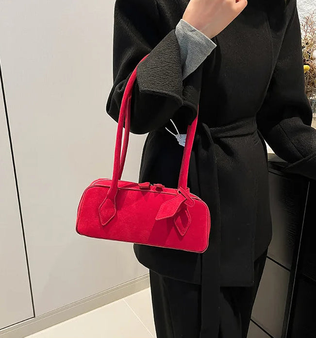 Rebecca Wildleder Schultertasche