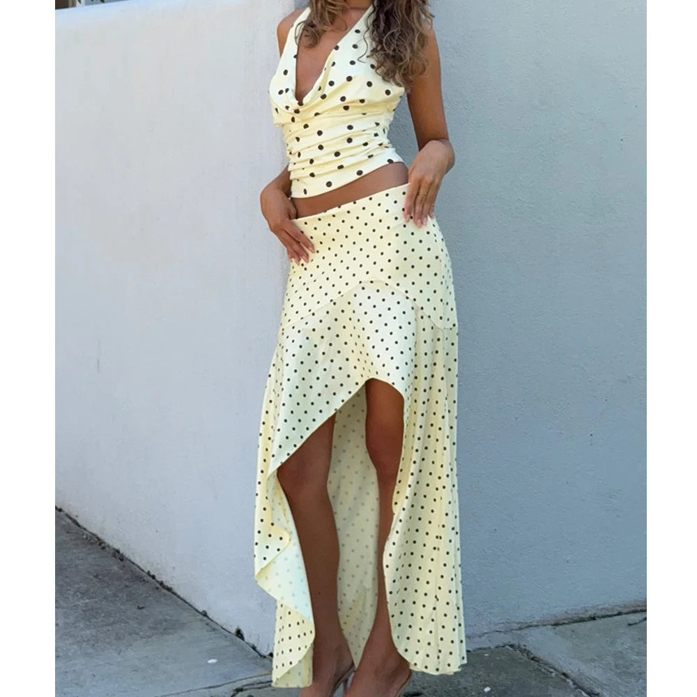 Sylvia Polka Dot Two-Piece Set