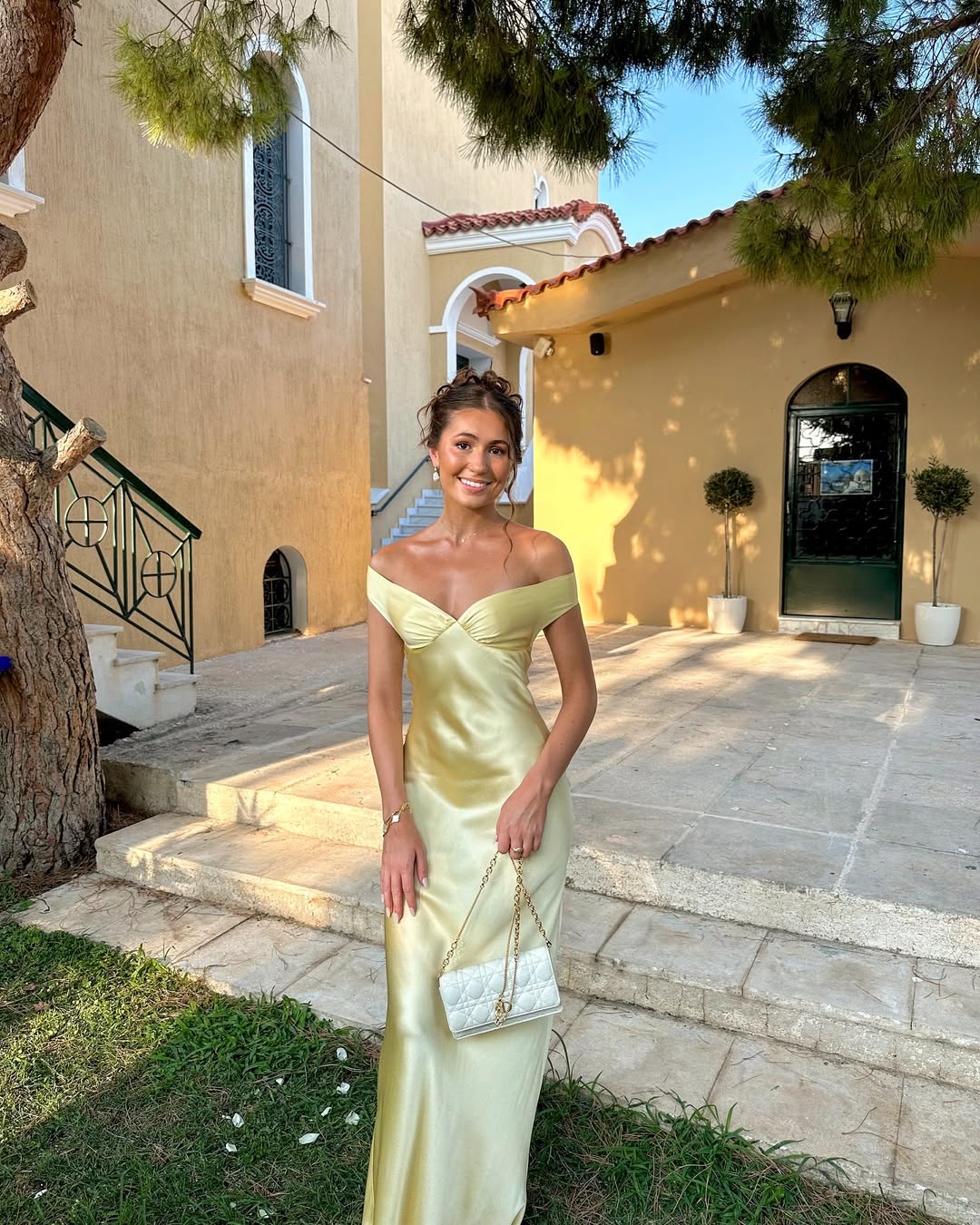 Soraya Nude Satin Back Long Women's Dress - Elegant Wedding Guest & Formal Maxi Dresses 5