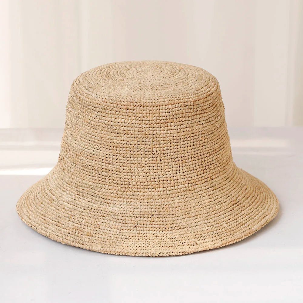 SOERA Ariel Raffia Bucket Hat - Accessories -  Light Brown 56 - 58 cm