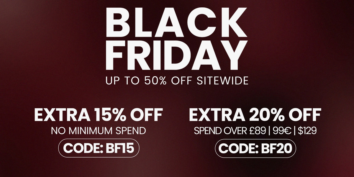 Black Friday: bis zu 50% Rabatt auf alles, zusätzlich 15% mit BF15, zusätzlich 20% ab 99 EUR mit BF20