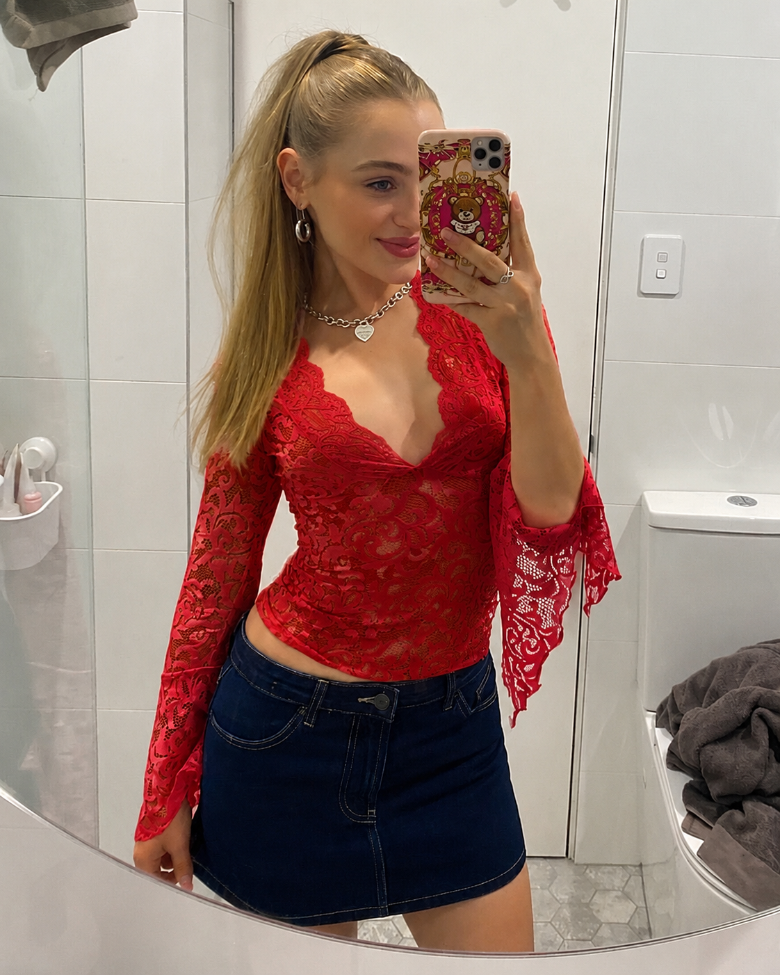 Lerna V-Neck Lace Top
