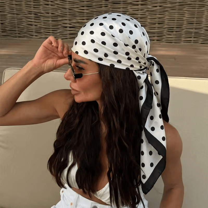 SOERA Sophie Polka Dot Silk Scarf - Accessories - SOERA-165891-WHI-OS-71395 White
