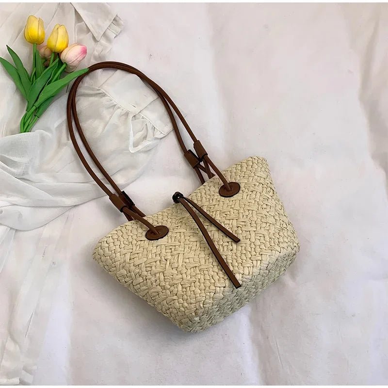 SOERA Margot Woven Summer Tote - Bag -  Cream Small