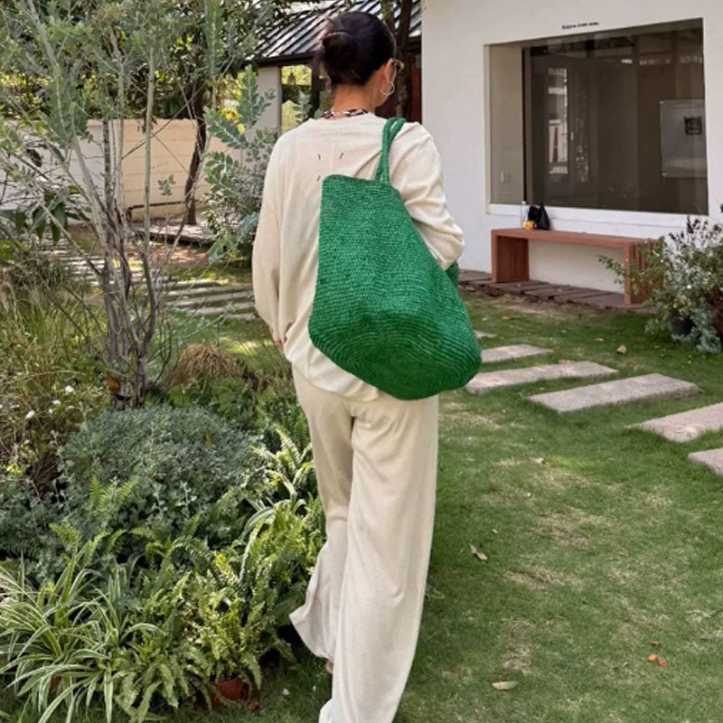 SOERA Sophia Handwoven Rattan Tote - Bag - SOERA-873987-KHA-OS-28899 Beige