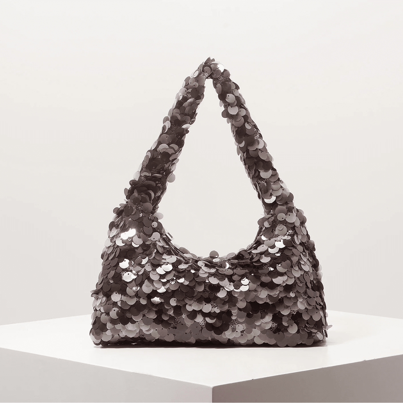 SOERA Sophia Sequin Evening Shoulder Bag - Bag -  Brown