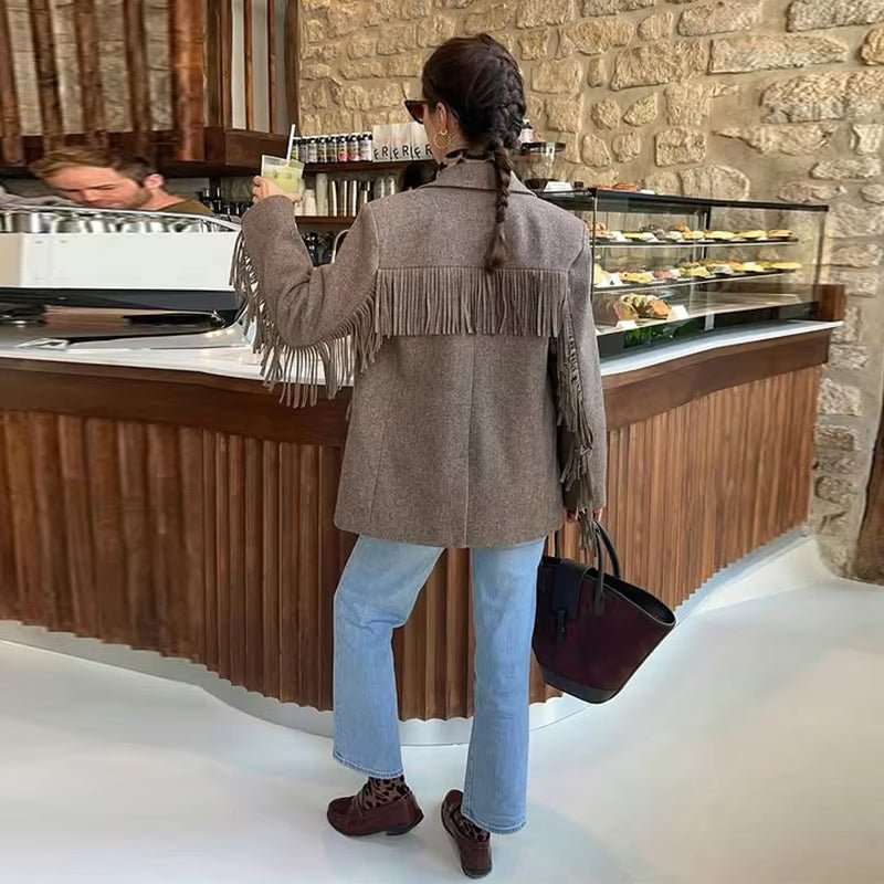 SOERA Anna Tailored Wool Blazer Coat - Blazer -  Beige M
