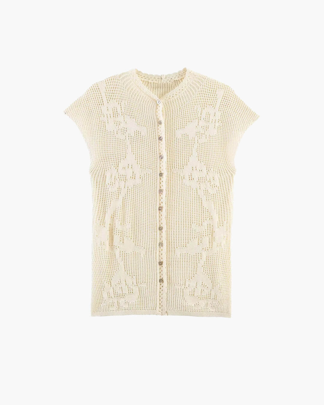 SOERA Anne Knitted Cardigan Top - Blouse - SOERA-114115-1-S-72259 Beige S