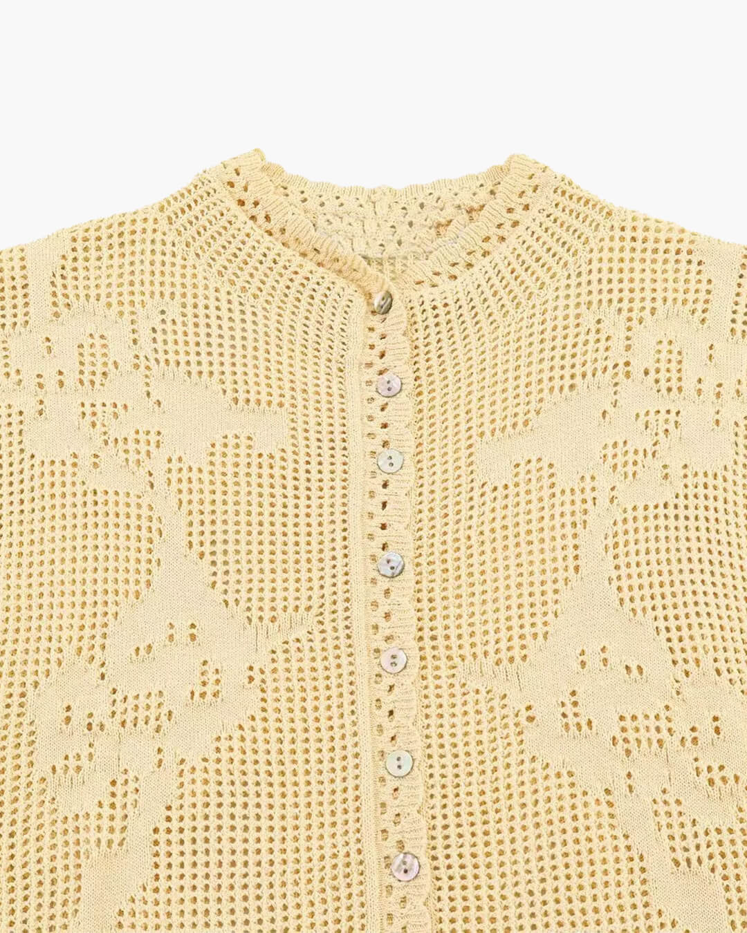 SOERA Anne Knitted Cardigan Top - Blouse - SOERA-114115-1-S-72259 Beige S