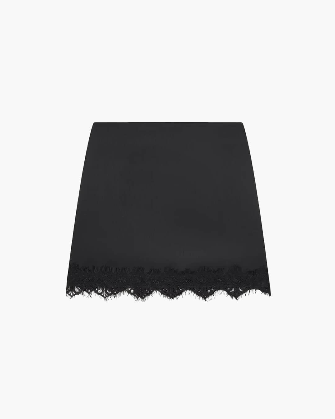 SOERA Marian High Waist Lace Mini Skirt - Bottoms - 1005010435925686-;jL1771252460106848732 Black XS