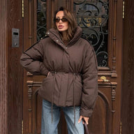 Mary Giacca imbottita oversize con coulisse in vita