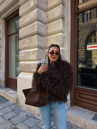 Bella Kunstpelzmantel
