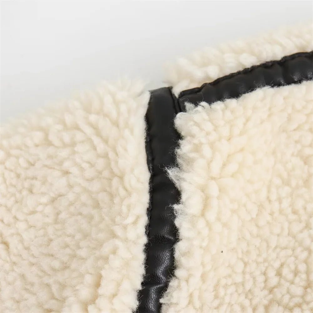 SOERA Chantal Boucle Bomber Jacket - Coats & Jackets - 1005007509011560-;Py1764102180596021294 Creme L