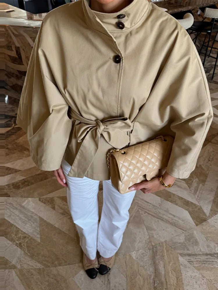 SOERA Kimberly Cape-Style Belted Coat - Coats & Jackets - 1005011810305980-;ib1775503354933140563 S
