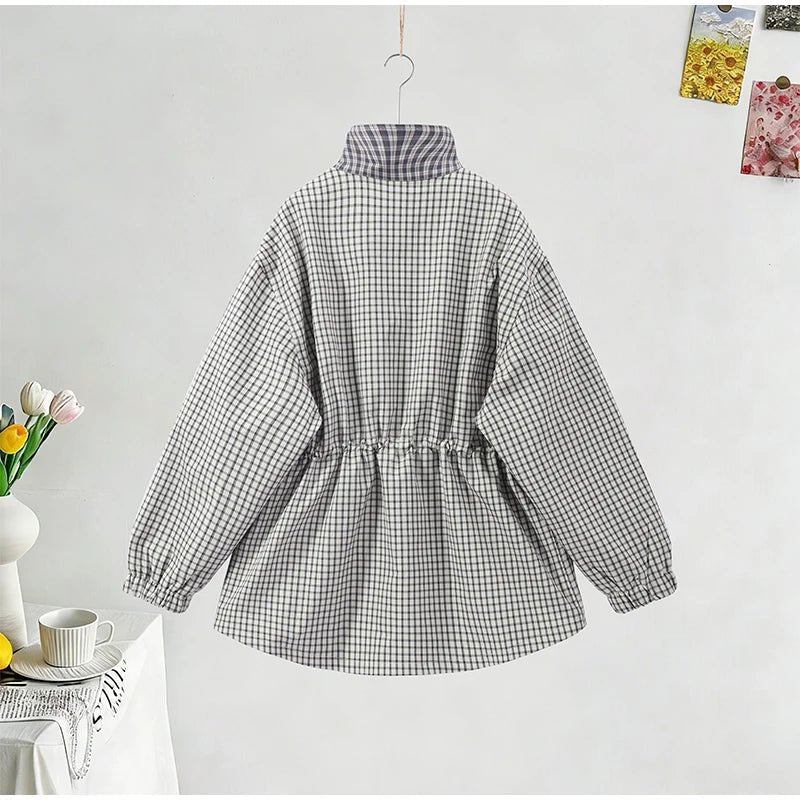 SOERA Marnie Plaid Zip Jacket - Coats & Jackets - 1005011795742449-;zb1775592292252360401 Plaid L