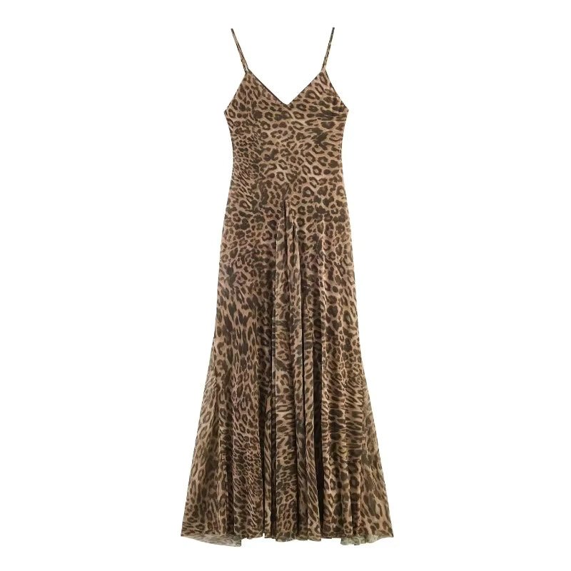 SOERA Hannah Leopard Print Sling Maxi Dress - Dress - SOERA-210307-DEF-OS-58692 M