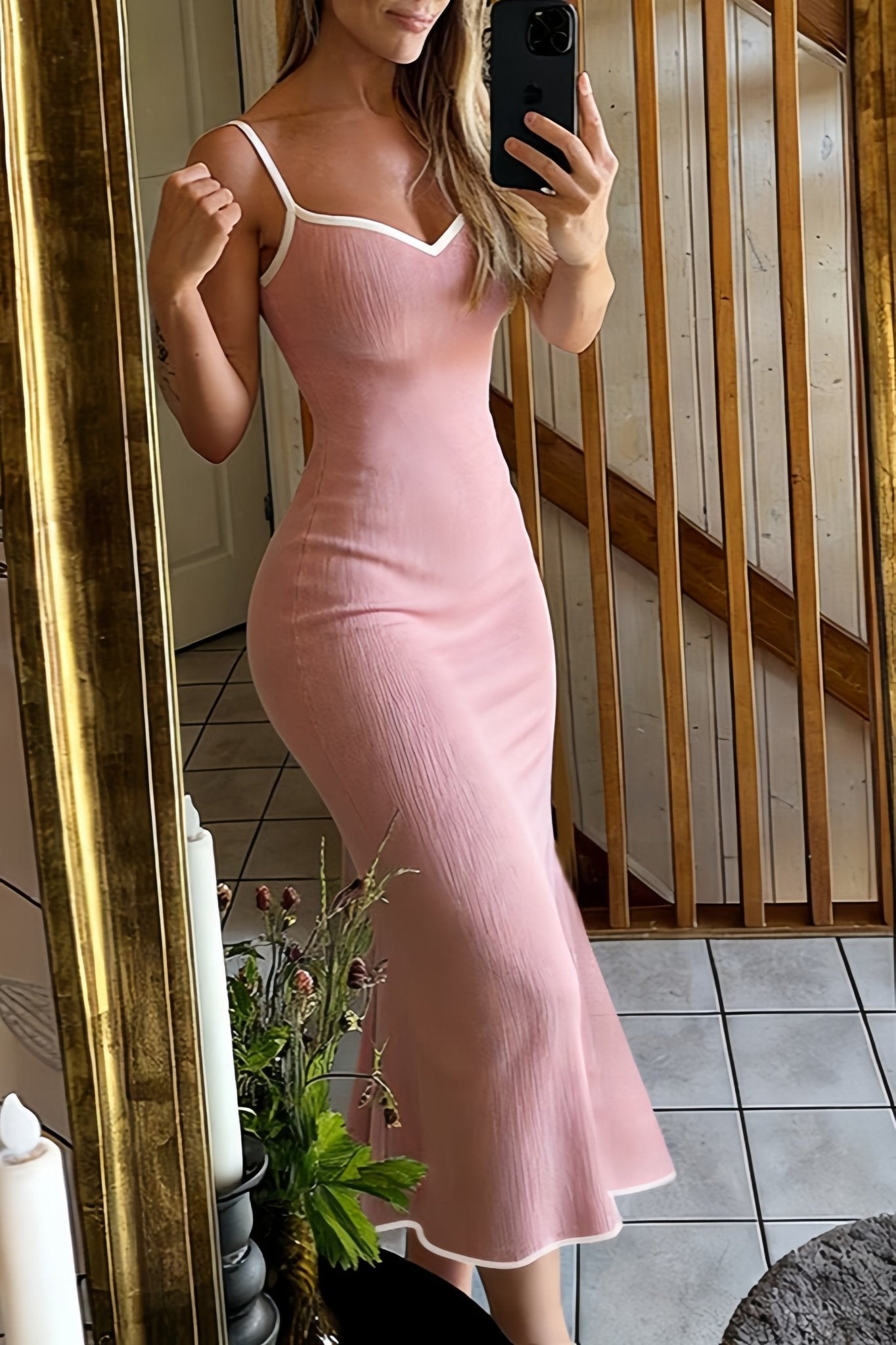 Bianca Strappy Bodycon Maxi Dress