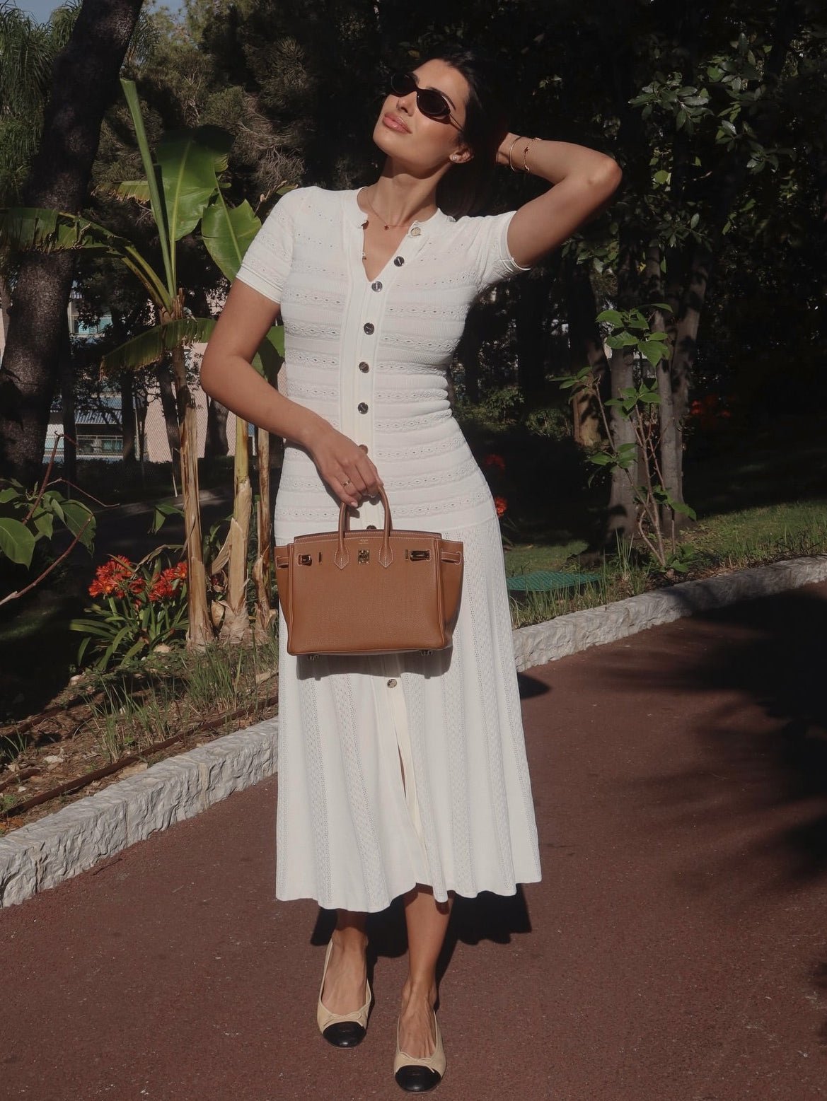 SOERA Fiona Knitted Slim Fit Long Dress - Dress -  White M