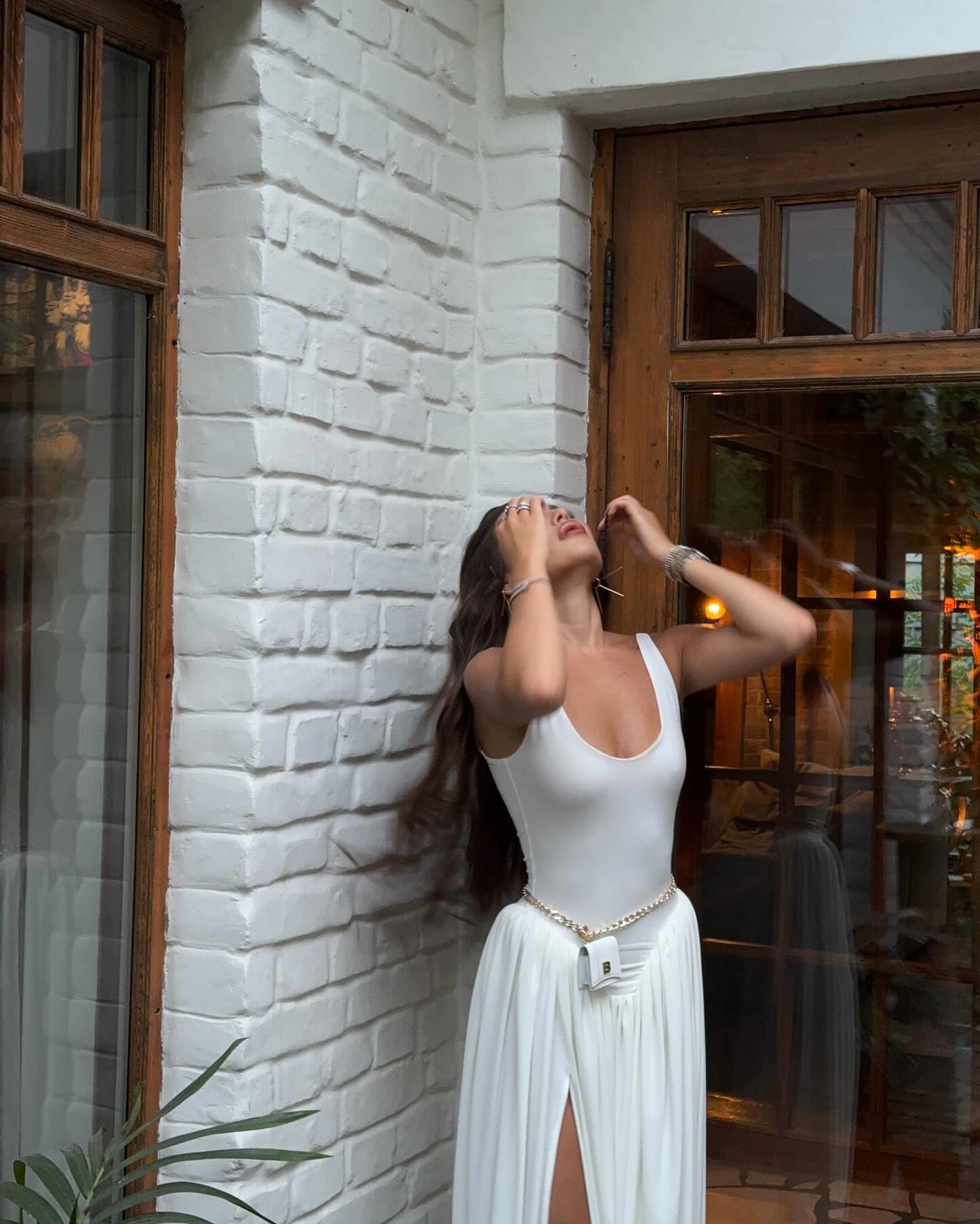 SOERA Sienna High Slit Maxi Dress - Dress -  White L