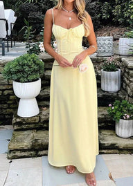 Bianca Korsett-Bustier Maxikleid