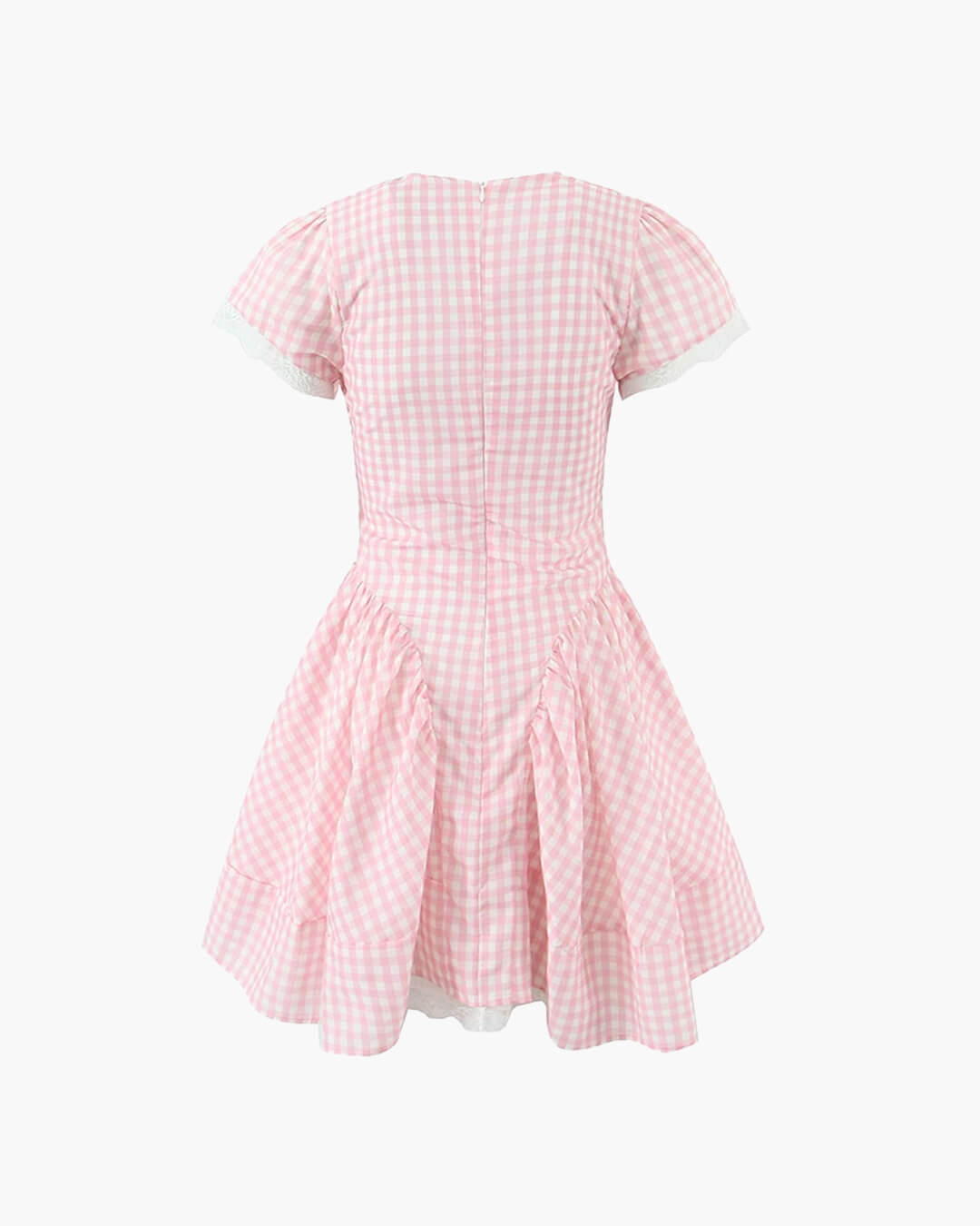 SOERA Brittany Plaid Ruffle Mini Dress - Dresses -  Pink S