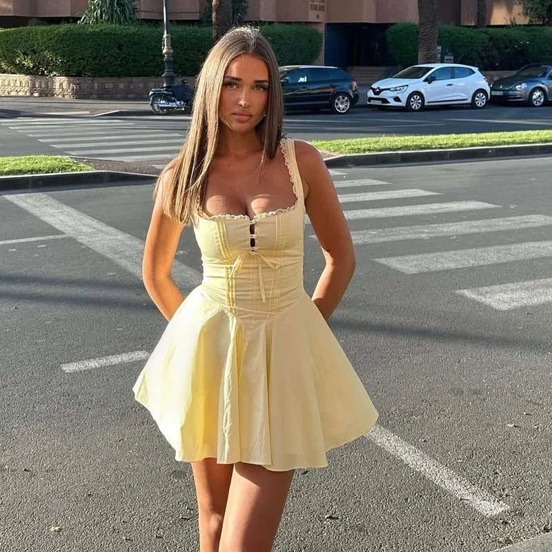 SOERA Francine Sleeveless Mini Dress - Dresses - 1005008153154786-;ZD1770793336517795339 White S