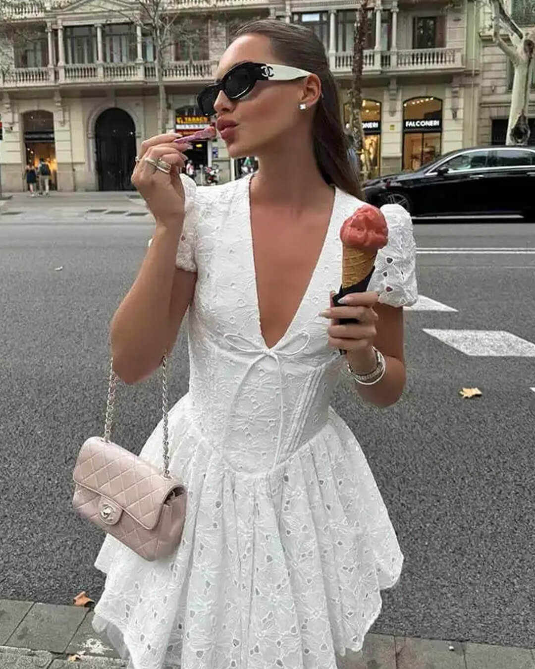 SOERA Jane Puff Sleeve Embroidered Mini Dress - Dresses - CM1774532669744370704 S