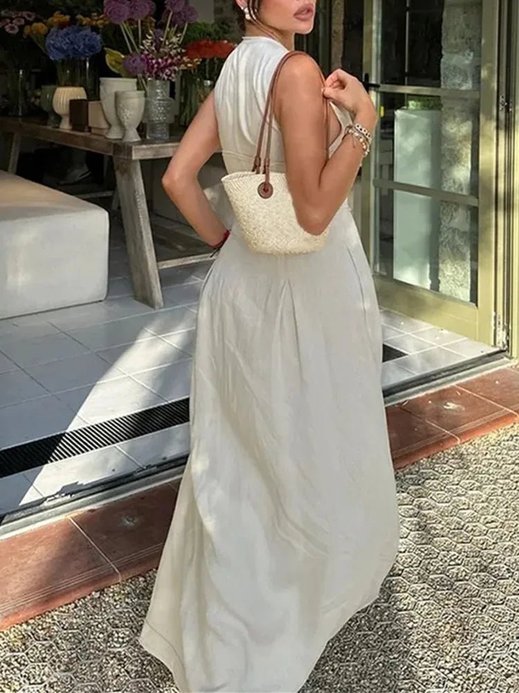 SOERA Jessica Sleeveless Midi Dress - Dresses - 1005007606639334-;vh1772045931504230065 Beige L