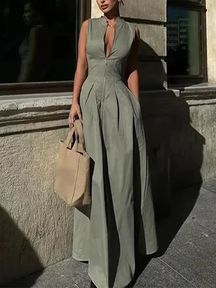 SOERA Jessica Sleeveless Midi Dress - Dresses - 1005007606639334-;vh1772045931504230065 Beige L