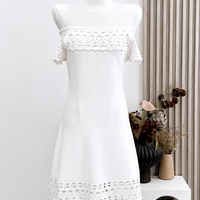 Morgan Carmen-Häkel-Minikleid