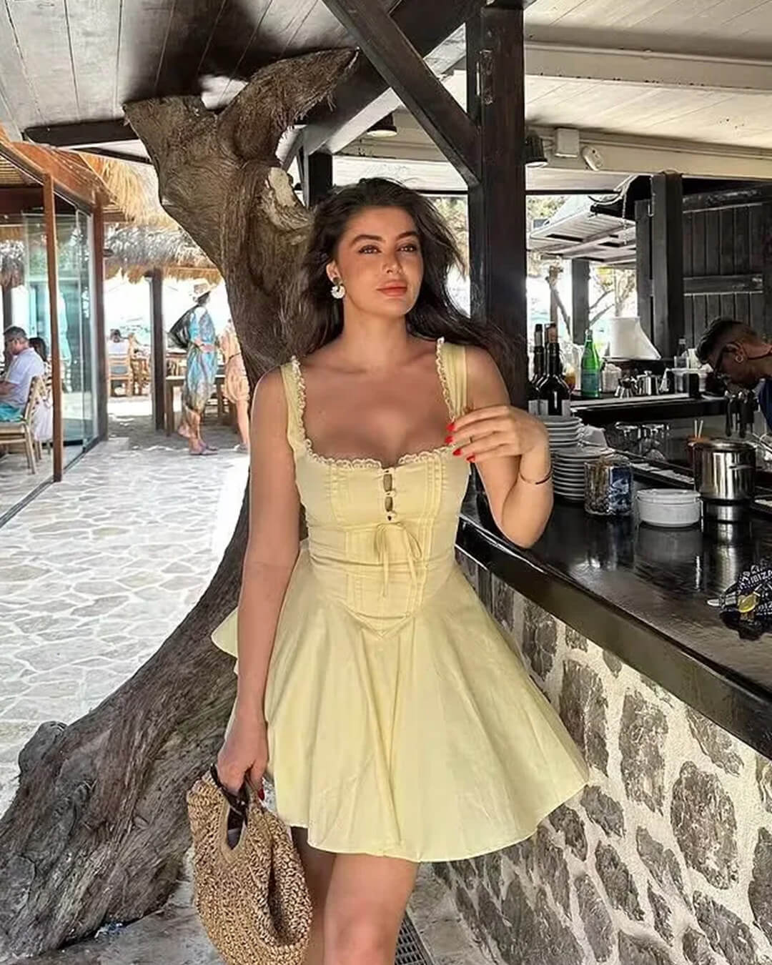 Francine Ärmelloses Minikleid