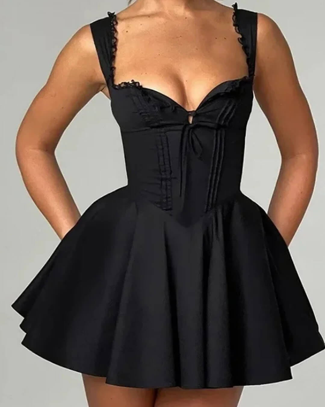 Francine Ärmelloses Minikleid