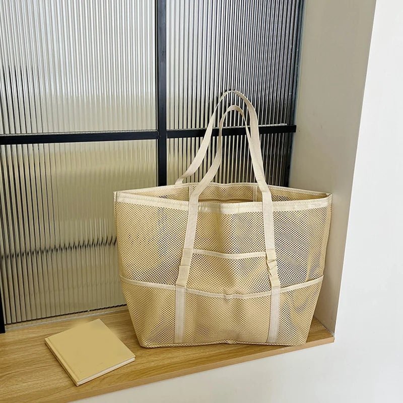 SOERA Beatrice Large Capacity Canvas Beach Tote - Handbags -  Armygreen