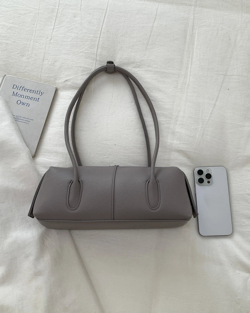 SOERA Beatrice Retro Underarm Shoulder Bag - Handbags -  Grey