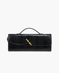 Bianca Croc-Embossed Vegan Leather Bag