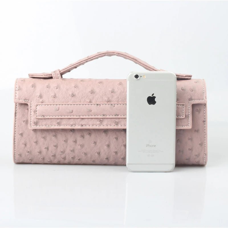 SOERA Bianca Embossed Clutch - Handbags -  Pink