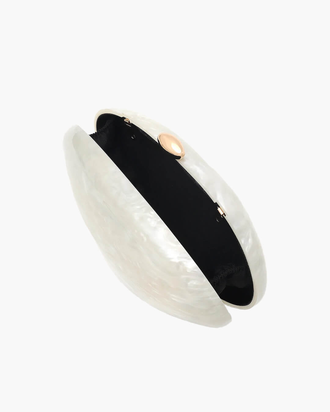 SOERA Bianca Shell - Shaped Acrylic Evening Clutch - Handbags -  Black
