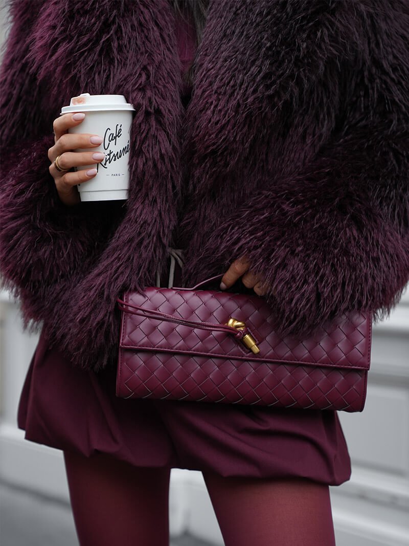 Bianca gewebte Handtasche