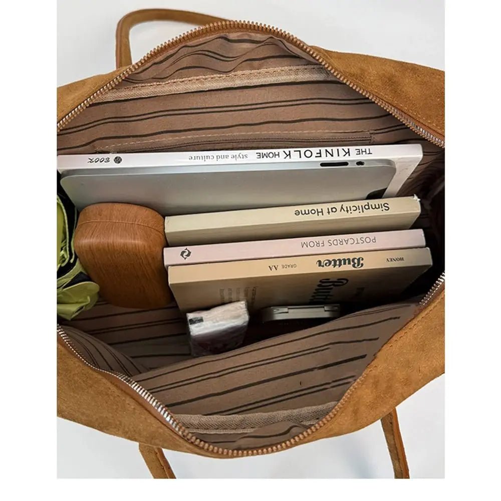 SOERA Jenny Suede Shoulder Bag - Handbags - 3256809656718091-;Go1757549905361155379 Beige Regular