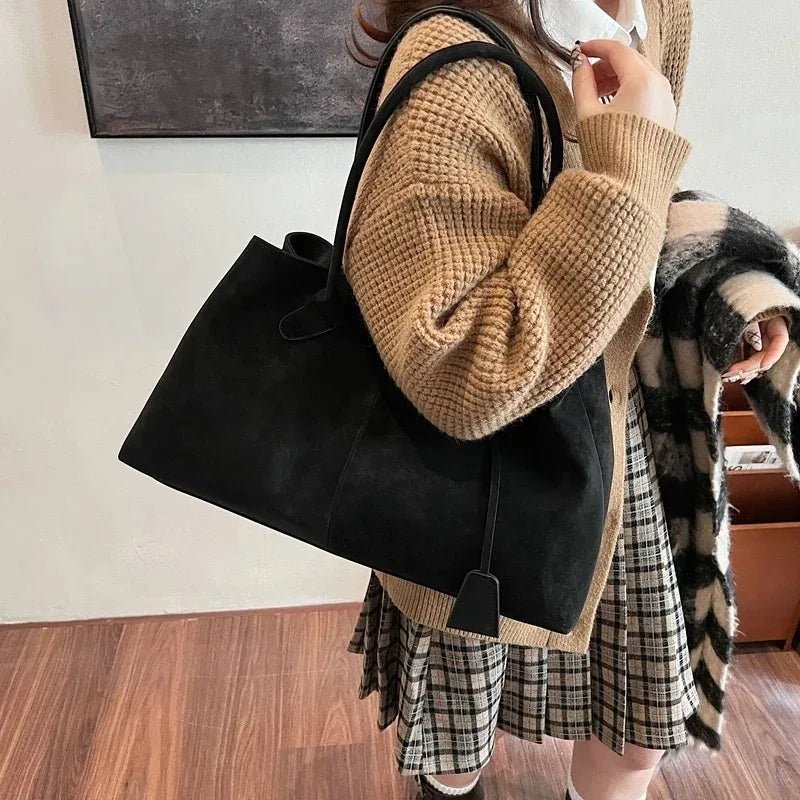 SOERA Joan Vegan Suede Bag - Handbags - 3256809459981451-;Jg1757549907235916496 Dark Brown