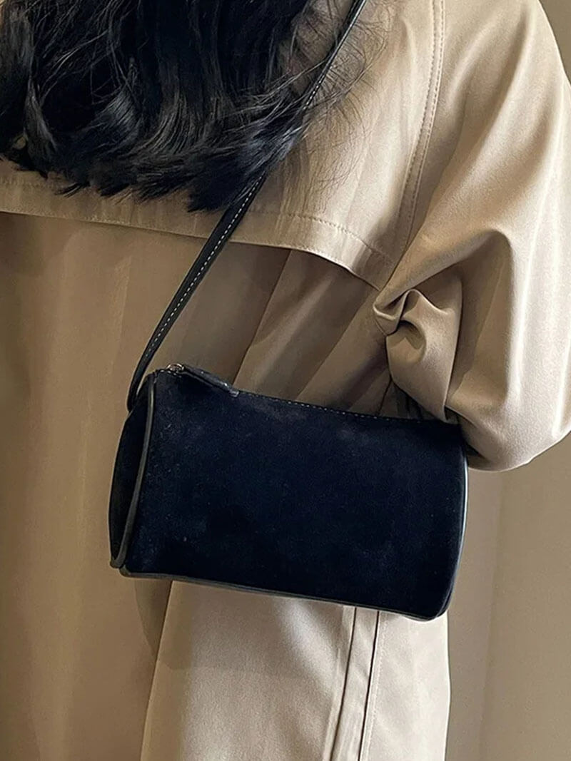 SOERA Lara suede bag - Handbags - Soera-Ruby-bag-sueden-black Black
