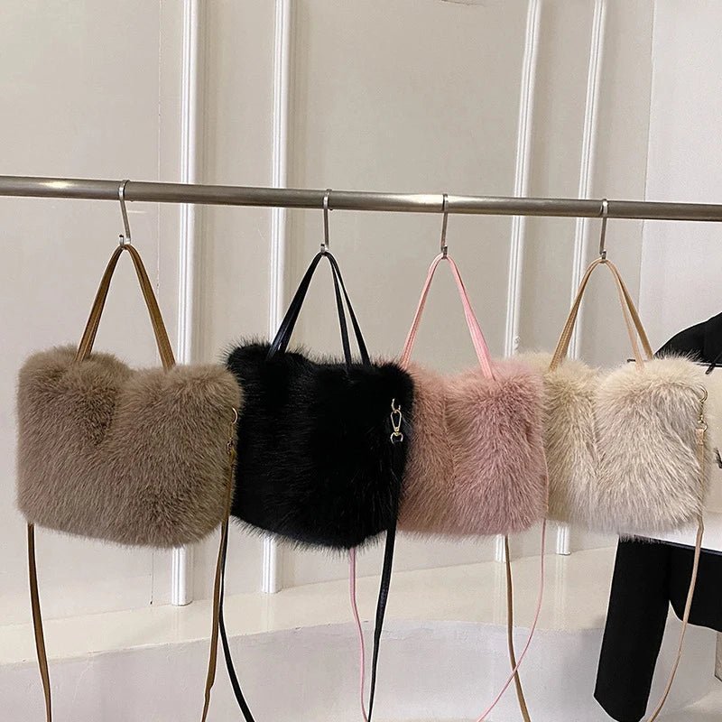 SOERA Maricar Faux Fur Crossbody Bag - Handbags - 3256807618181182-;qm1765284569911584680 Creme