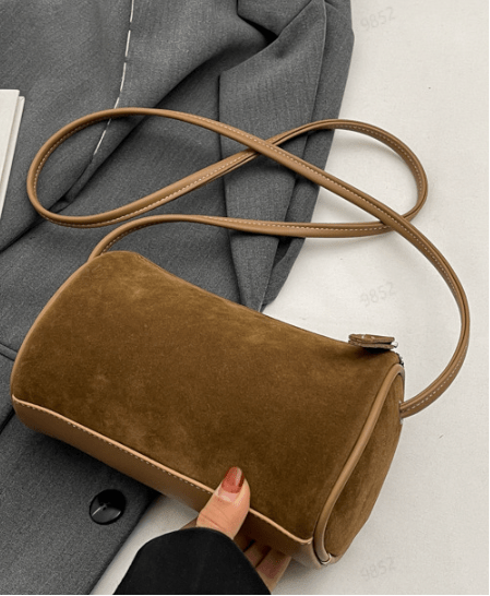 SOERA Ruby Suede Bag - Handbags -  Mocha