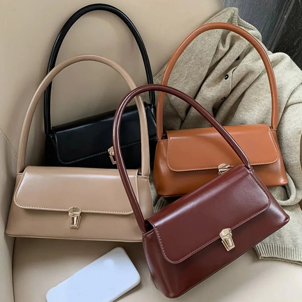 SOERA Tracy Leather Shoulder Bag - Handbags - 3256806228223707-;Wz1754570365850564742 Dark Brown