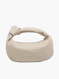 Woven Bag Medium Faux Suede