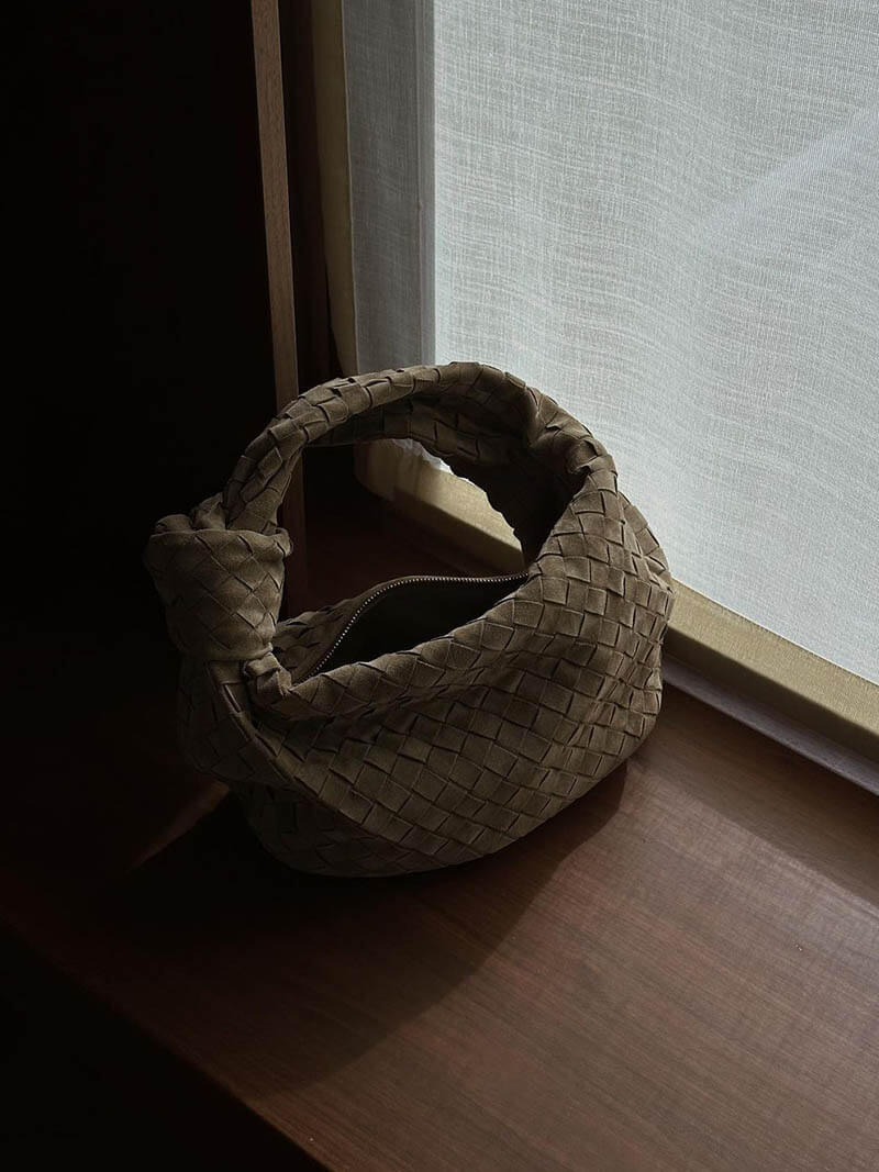 SOERA Woven Bag mini suede - Handbags - DBAD2-WK272006 Grey